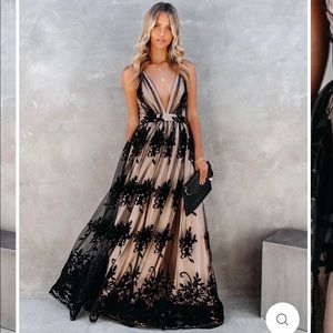 Long formal black dress